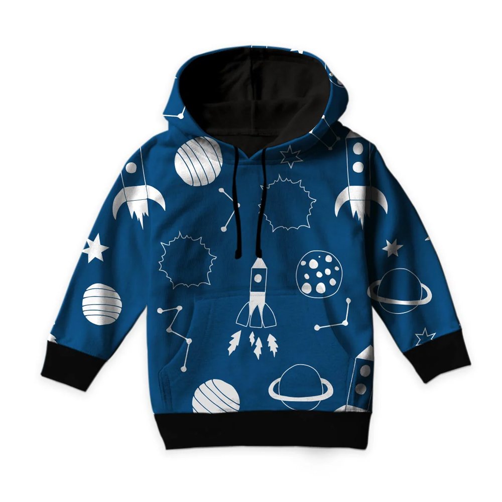 Animated Space Kids Hoodie