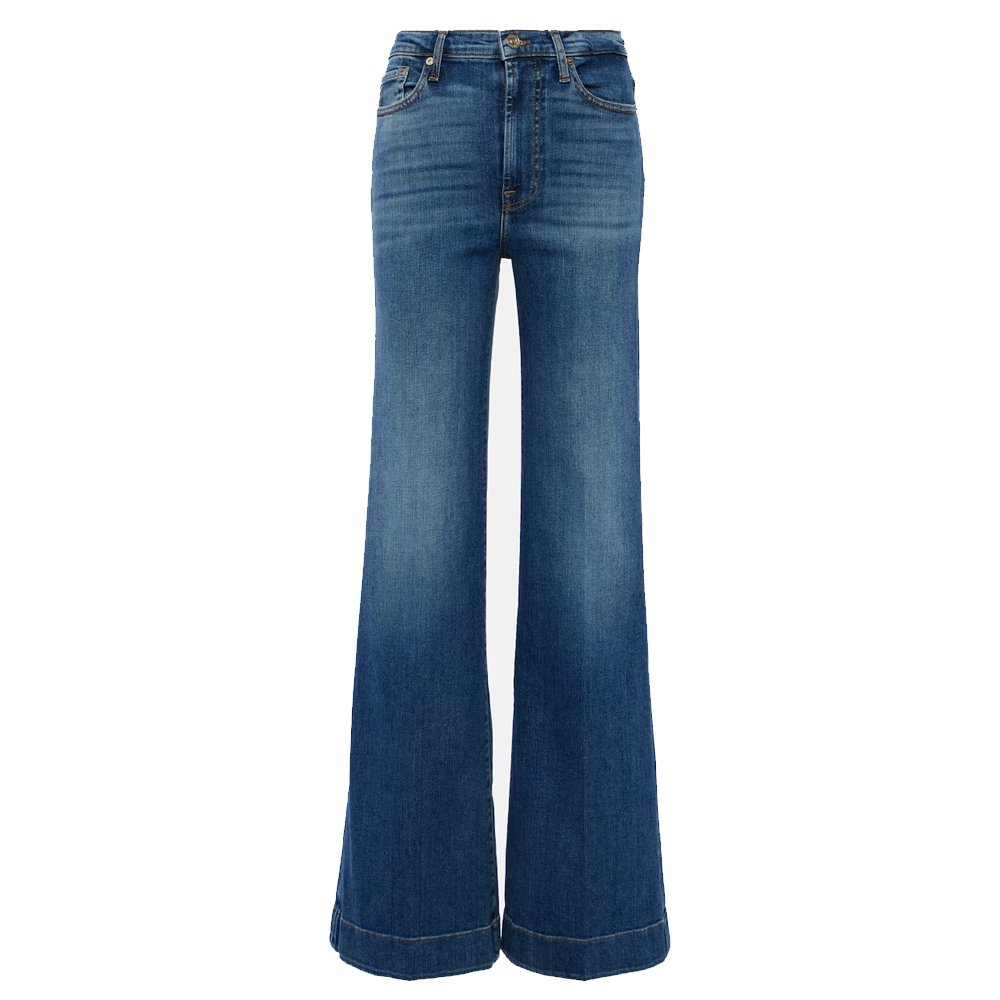 High Rise Flared Jeans in Blue